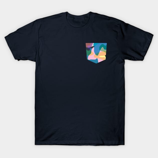 Pocket - ABSTRACT CAMOUFLAGE COLORS T-Shirt by ninoladesign